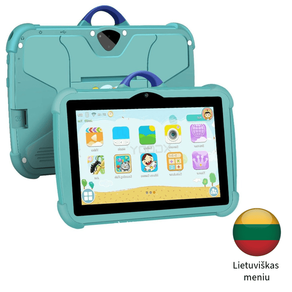 Planšetinis kompiuteris vaikams C8 su LIETUVIŲ kalba (Android 7.0, 7'colių, 32 GB atmintis)