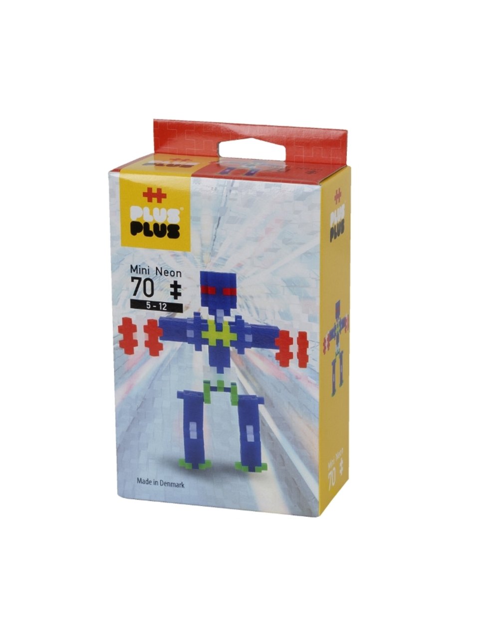 Plus Plus konstruktorius, 70 detalių (įvairių rūšių) - Mini Robotai