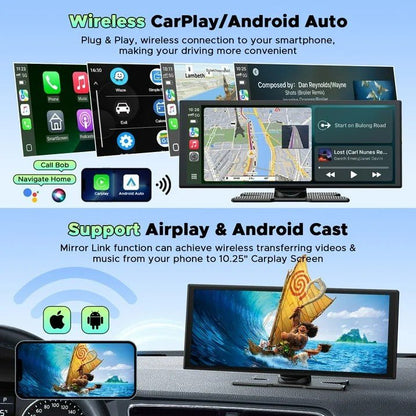 Universali Automobilio Multimedija "Android Auto "Apple CarPlay" ir Vaizdo Registratorius