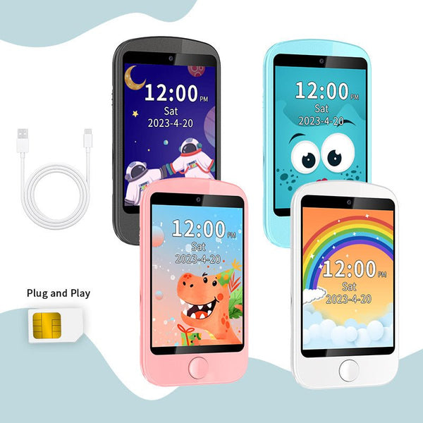 Vaikiškas išmanus telefonas su SIM kortele (GPS sekimas, Vaizdo skambučiai)